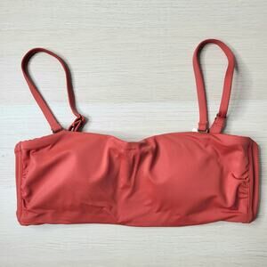 Andie The Bora Bora Bandeau Swim Top Bikini Bathing Suit Chili Pepper Red Small